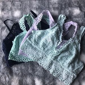4 Aerie bralettes
